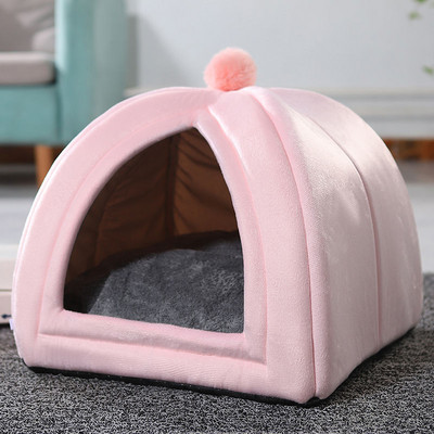 Kačių lovos kačių lizdas sustorintas tinklas raudonas lizdas „Four Seasons“ universalus žiemos šiltas šunų lizdas kačių lizdas uždarytas „Four Seasons“ kačių reikmenys