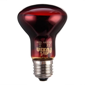 Led червена нощна лампа за влечуги UVA инфрачервена топлинна лампа Керамична крушка за змиегущер Аксесоари за местообитания на влечуги