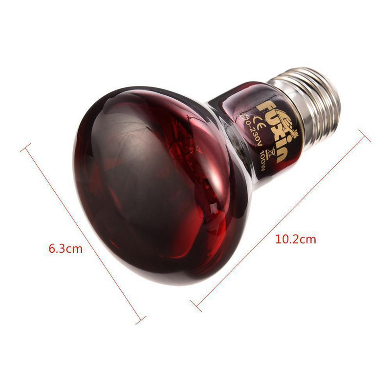 Led roșu reptile noapte lumină UVA infraroșu căldură lampă ceramică bec pentru șarpe șopârlă reptile habitate decorațiuni accesorii