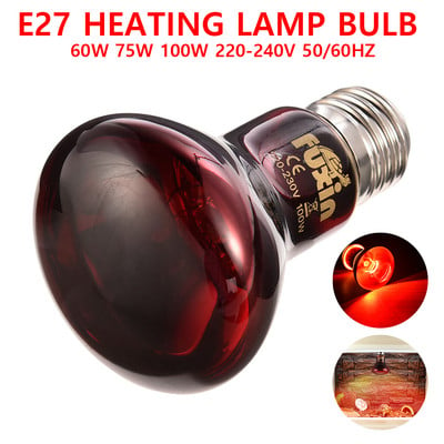 Pet Red Apkures lampa E27 Diena Nakts Amfībijas Čūskas Lampas Siltuma Reptile Bulb UV Light 25W 50W 100W AC220-240V