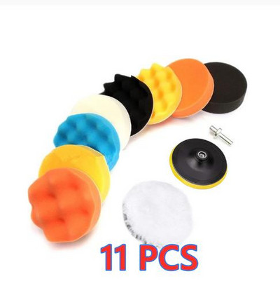 11kom diskova za poliranje automobila Jastučići za poliranje Samoljepljivi jastučići za poliranje Vosak Njemačka pjena za poliranje Dodaci za njegu automobila