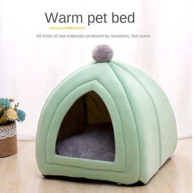 Nuimamas plaunamas moliūgo formos naminių gyvūnėlių lovos veislynas su "viskas įskaičiuota" uždara minkšta miegojimo pagalvėlė mažiems vidutinio dydžio šunims katėms