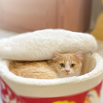 Κρεβάτι για κατοικίδια Instant Noodle Dog Big House Cat Condo Φθινόπωρο Χειμώνας Ζεστός Καναπές Φωλιά Γάτας Μαξιλάρι Κουτάβι Κουτάβι Λούτρινο Σπίτι για Κατοικίδια