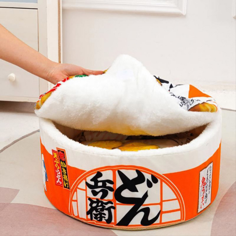 Krevet za kućne ljubimce Instant rezanci Pas Velika Kuća Mačka Stan Jesen Zima Topli Pas Mačka Gnijezdo Sofa Jastuk Kućica Štene Plišani proizvodi za kućne ljubimce