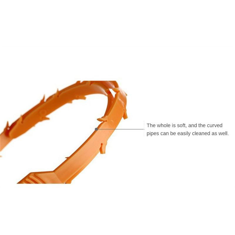 19,6 colio virtuvės kriauklės valymo kabliukas kanalizacijos gilinimo spyruoklinis vamzdis plaukų gilinimo įrankis, šalinimo kriauklės valymo įrankis