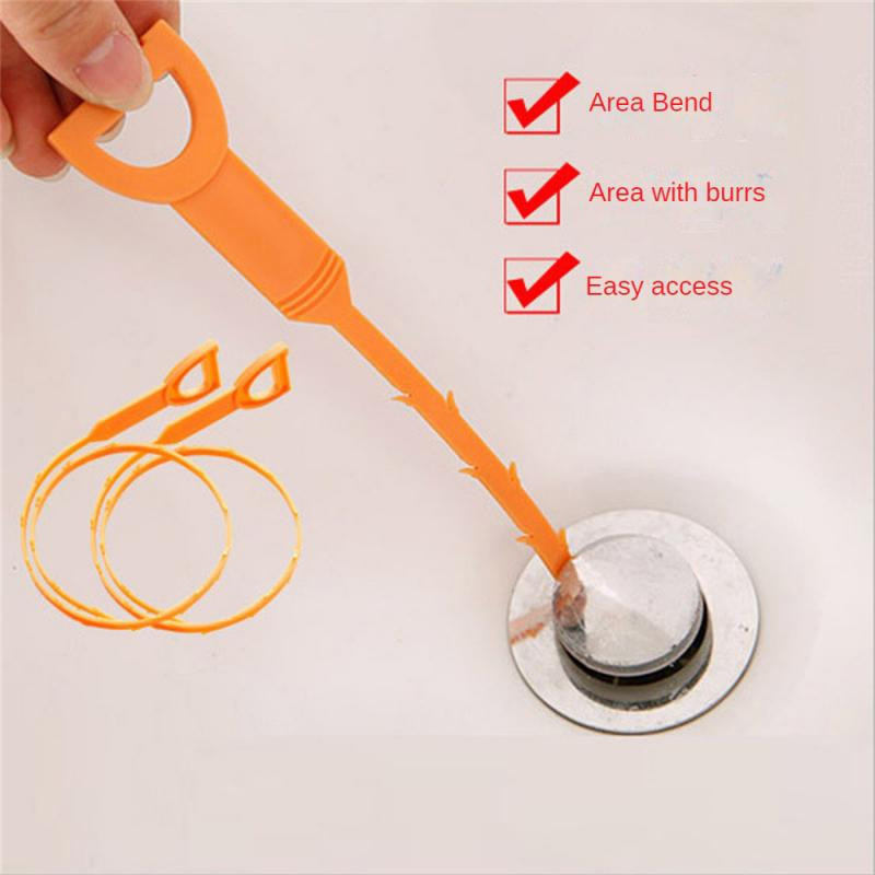 19,6 colio virtuvės kriauklės valymo kabliukas kanalizacijos gilinimo spyruoklinis vamzdis plaukų gilinimo įrankis, šalinimo kriauklės valymo įrankis