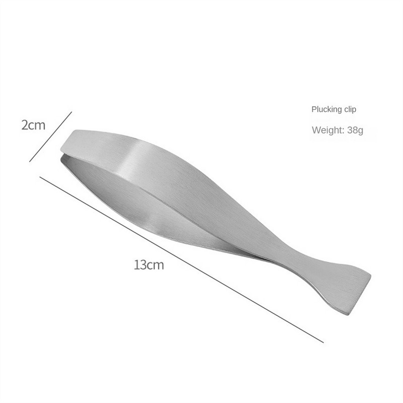 Stezaljka za riblju kost 38 g Sigurnosna brava za čvrsti zagriz Jednostavna za korištenje Čvrsta struktura Kućanski izvlakač Ravna čeljust od nehrđajućeg čelika Ravna kopča