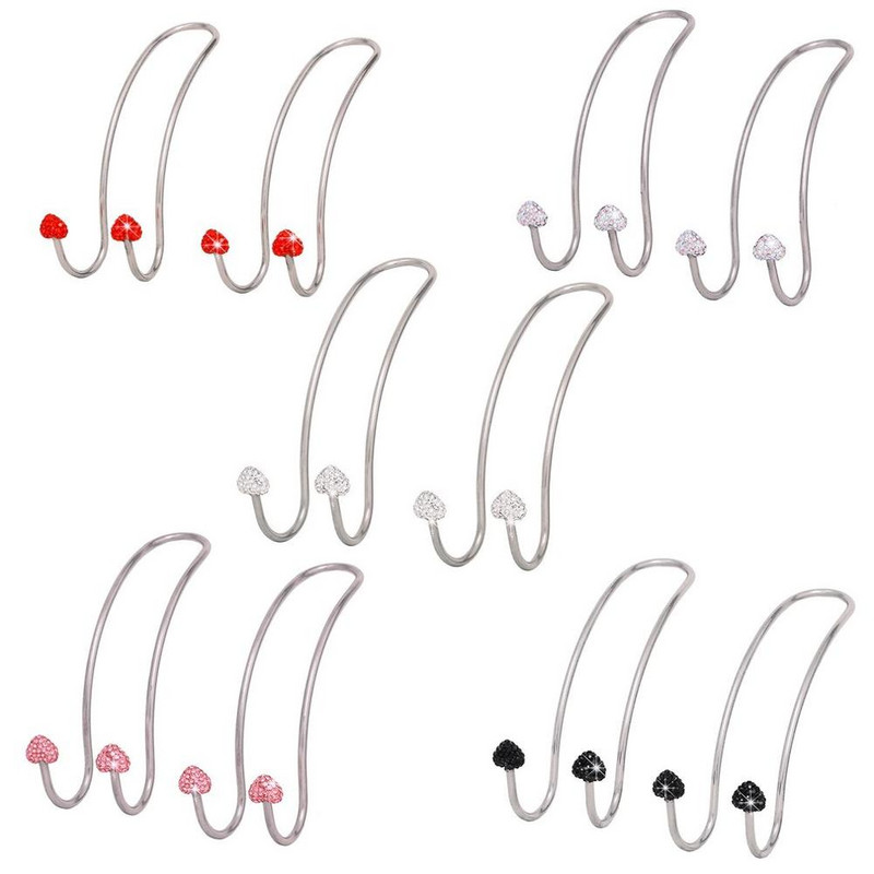 Cârlig de foraj pentru spătar scaun mașină Oțel inoxidabil Inimă piersică Cârlig pentru tetieră mașină generic Cârlig ascuns pentru scaun auto Cadru robust