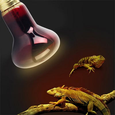 Lampă de încălzire roșie pentru animale de companie E27 zi noapte pentru amfibieni șarpe lampă încălzire reptile bec lumină UV 25W 50W 100W AC220-240V