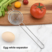 Kiaušinio baltymo separatorius Kiaušinių geltonas kiaušinis Skystis Filtras Kiaušinių virtuvės įtaisas Virtuvės reikmenys Kiaušinių puodelis Šaldytuvo laikymas