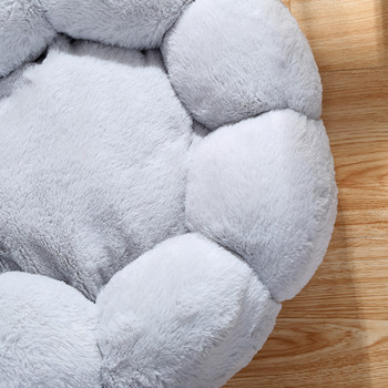Κρεβάτι γάτας σε σχήμα λουλουδιού Χειμερινό βελούδινο ρείθρο Μαλακό κουβέρτα για γάτες κατοικίδιο ζώο Ζεστό μαξιλάρι ύπνου Εσωτερικού μαξιλαριού για μικρό μεγάλο σκυλί
