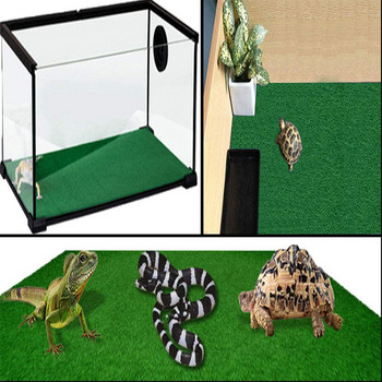 Ερπετό χαλί Χαλάκι Υπόστρωμα Κλινοσκεπάσματα Ερπετά προμήθειες για Terrarium Lizards Snakes Dragon Gecko Chamelon Turtles Lguana