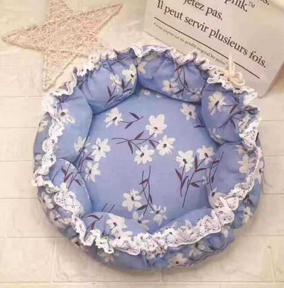 Pat pentru pisici de dovleac cu dublă utilizare, model de cai din desene animate, coș de dormit pentru animale de companie, pernă rotundă moale, covorașe reglabile pentru câini pentru pisici, canisa cuib pentru pisici