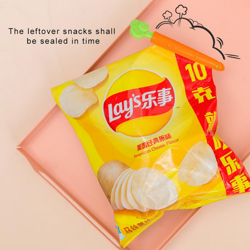 Clip de păstrare proaspăt Portocaliu Fără miros deosebit Reutilizabilitate Elasticitate bună Sigur Puternic Accesoriu de bucătărie Clemă de etanșare pentru ridichi Pp