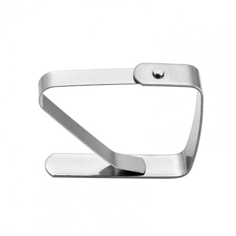 4 vnt staltiesės laikikliai Patogūs universalūs nerūdijančio plieno buities reikmenys Tvirtinimo segtukai Staltiesės segtukai