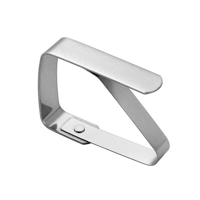 4 vnt staltiesės laikikliai Patogūs universalūs nerūdijančio plieno buities reikmenys Tvirtinimo segtukai Staltiesės segtukai