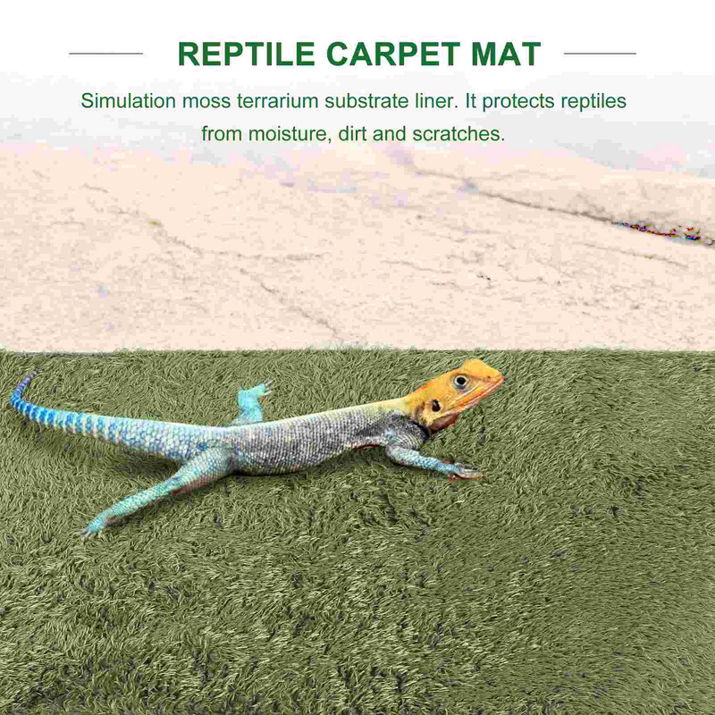 2 gab Amfībijas rāpuļu paklājs Dzīvotne Paklājs Kukaiņu sūnu terāriji Paklāji Substrāts Leoparda apdruka Gultas oderes Spilvens
