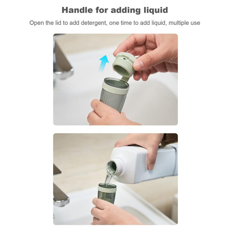 Perie de vase cu dozator de săpun Perie de spălat vase de bucătărie cu cap de perie înlocuibil Distribuitor de săpun Perie de spălat vase pt.