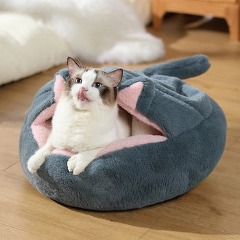 Μαλακό κρεβάτι γάτας Χειμερινός ζεστός υπνόσακος γάτας Ημίκλειστος σπήλαιο γάτας Nesk Μικρό κρεβάτι για σκύλους Ξαπλώστρα γατάκι Μαξιλάρι για κατοικίδια Καλάθι Σπίτι