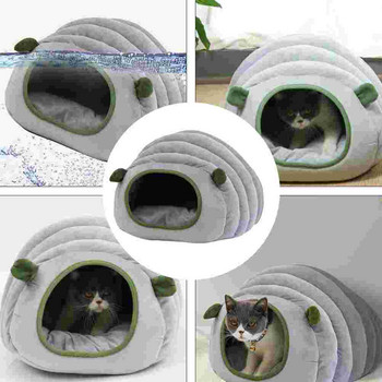Άνετο κρεβάτι για γάτα Σπίτι για κατοικίδια Ζεστό χειμωνιάτικο ύπνο σε σπήλαιο γατάκι Σκηνή ξαπλώστρα μαλακό κάλυμμα μαξιλαριού