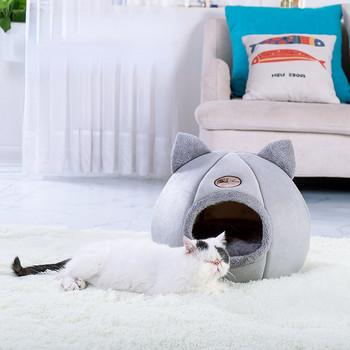 Νέα άνεση για βαθύ ύπνο σε χειμερινό κρεβάτι γάτας Iitttle ματ Καλάθι Μικρό σπίτι για σκύλους Προϊόντα για κατοικίδια Σκηνή Ζεστή Φωλιά Σπήλαιο Εσωτερικό