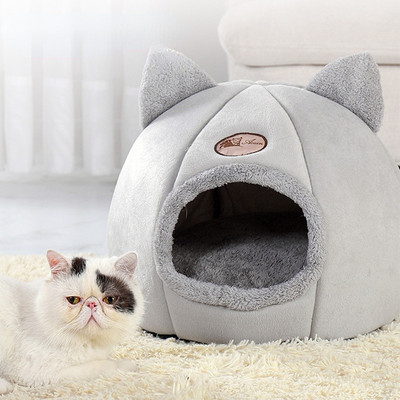 Új, mély alvási kényelem télen macskaágy kis szőnyeg kosár kis kutyaház Termékek Háziállatok Sátor Hangulatos Barlangfészek Beltéri