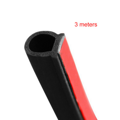 Mažos D automobilio durelių sandarinimo juostos 2 3 4 metrų garso izoliacija automobiliui D formos 3M durelių sandariklis automatiniai guminiai sandarikliai