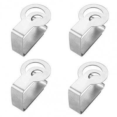 4 τμχ Στιλβωμένες αντισκωριακές Ασφαλείς Διαφορετικά Σχήματα Πυκνωτές θήκες τραπεζομάντιλων Κλιπ στερέωσης τραπεζομάντιλων Οικιακά είδη