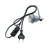 Cablu cablu de alimentare pentru creșterea fermei E27, ceramică pentru reptile, suport pentru lămpi de încălzire, bază, corp de iluminat suspendat, priză, adaptor cu comutator