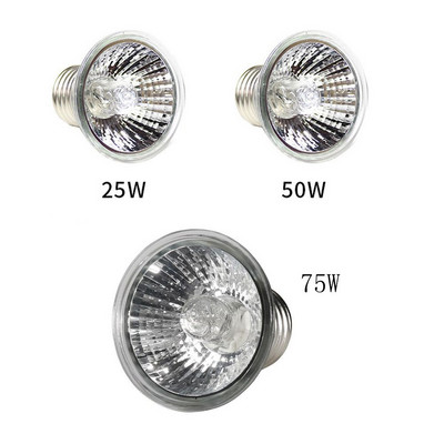 25/50/75W UVA+UVB 3.0 Lampa za gmazove Žarulja za sunčanje Kornjače UV žarulje za grijanje Lampa za grijanje Vodozemci Gušteri Regulator temperature