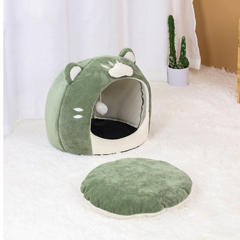 Sweet Cloud Cat Bed Comfort Warm Kitten Cave House Pet Basket Lounger Cushion Puppy Tent Mat Плюшени котки Bed For Nest Supplies