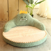 Kačių sofos, meškiuko formos kilimėlis mažam šuniui, plaunamas urvas Katės lizdas šunų veislyno kempinė, skirta šuniuko kačiuko miegojimui artefaktas