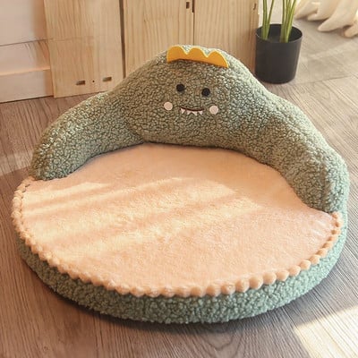 Kačių sofos, meškiuko formos kilimėlis mažam šuniui, plaunamas urvas Katės lizdas šunų veislyno kempinė, skirta šuniuko kačiuko miegojimui artefaktas