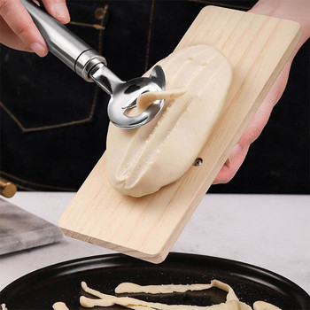 Кухненска резачка за юфка от неръждаема стомана 304, многофункционална резачка за юфка, ръчно широко гърло Kinfe, домакински инструмент за готвене на паста