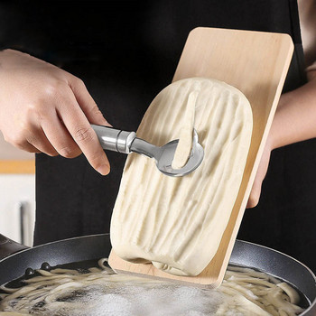 Кухненска резачка за юфка от неръждаема стомана 304, многофункционална резачка за юфка, ръчно широко гърло Kinfe, домакински инструмент за готвене на паста