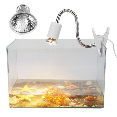 25/50 W toplinska svjetiljka za gmazove Halogena žarulja za podesivi akvarijski spremnik s guščijim vratom UVA+UVB žarulje za grijanje za terarij guštera kornjače