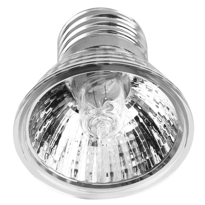 25/50 W rāpuļu siltuma lampas halogēna spuldze regulējamai zosskakla akvārija tvertnei UVA+UVB sildlampām bruņurupuču ķirzakas terārijam