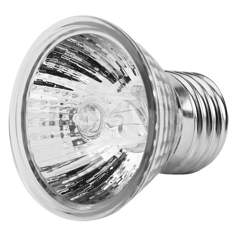 25/50 W rāpuļu siltuma lampas halogēna spuldze regulējamai zosskakla akvārija tvertnei UVA+UVB sildlampām bruņurupuču ķirzakas terārijam