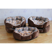 Αποτύπωμα Ζεστό κρεβάτι για κατοικίδια για γάτες Μικρά σκυλιά Σπίτι χειμερινής γάτας που πλένεται βαμβακερό καναπέ για κουτάβι Κουτάπι μαξιλάρι για κατοικίδια ρείθρο Cama Perro