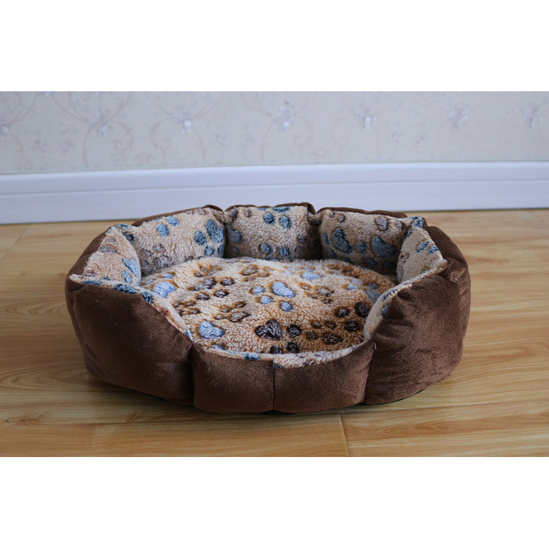 Αποτύπωμα Ζεστό κρεβάτι για κατοικίδια για γάτες Μικρά σκυλιά Σπίτι χειμερινής γάτας που πλένεται βαμβακερό καναπέ για κουτάβι Κουτάπι μαξιλάρι για κατοικίδια ρείθρο Cama Perro