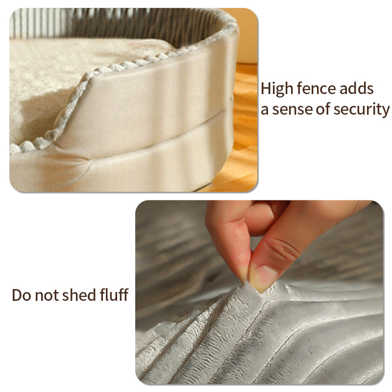 Πύκνωση κρεβατιού γάτας Αφαιρούμενα κατοικίδια Φωλιά τετράγωνο βελούδινο καναπέ ρείθρων Καλάθια για γάτες Μαξιλάρι χαλάκι για γάτες Home Προμήθειες κρεβατιού για γάτες Kattenmand