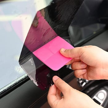 Εργαλείο κινηματογράφησης αυτοκινήτου Φθορίζον Ροζ Αόρατο Ρούχα Αυτοκινήτου Μαλακό ξύσιμο TPU Διαφανές φιλμ Μεγάλο τόξο άκρο κλεισίματος