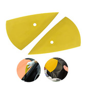 2 buc. Racletă de colț pentru contur, aplicator de ambalare a filmului de vinil, racletă triunghiulară ascuțită, autocolant pentru mașină, instrument de instalare pentru nuanțarea ferestrei