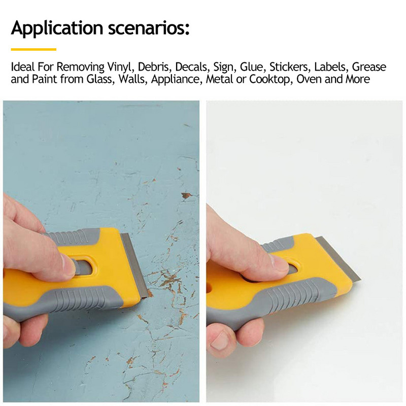 Lama de îndepărtare a lipiciului Răzuitoare lamă de fereastră de mașină Cuțit Autocolant din sticlă ceramică Dispozitiv de curățare a adeziv Dispozitiv de îndepărtare a filmului Auto Instrument ceramic