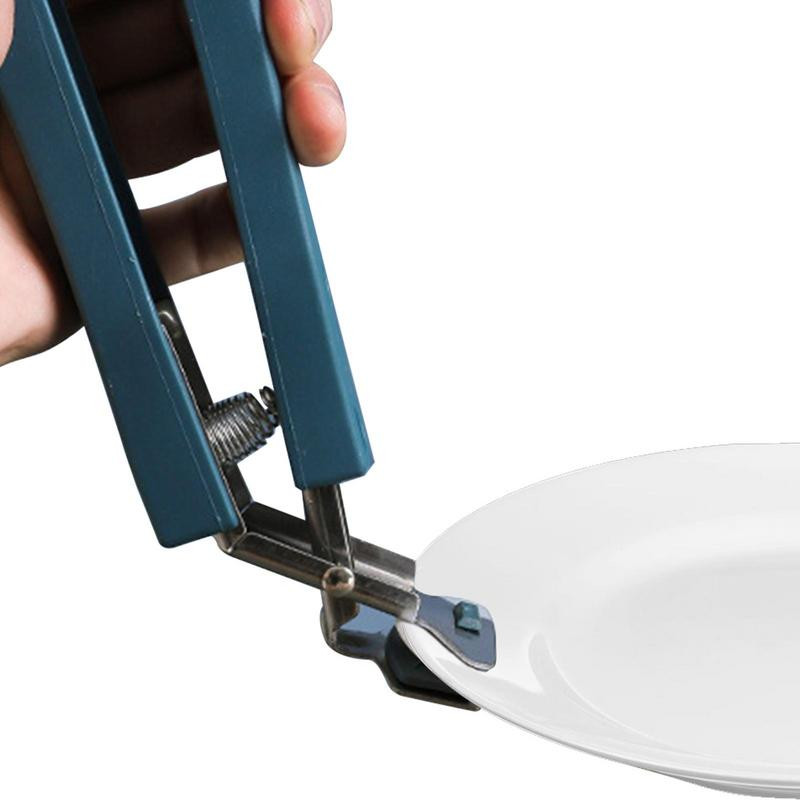 Põletusklamber Uuenduslik roostevabast terasest keeduplaadi haarats libisemisvastased klambrid kuuma toidu kaussi plaadi kaasaskantav haaratsiklamber