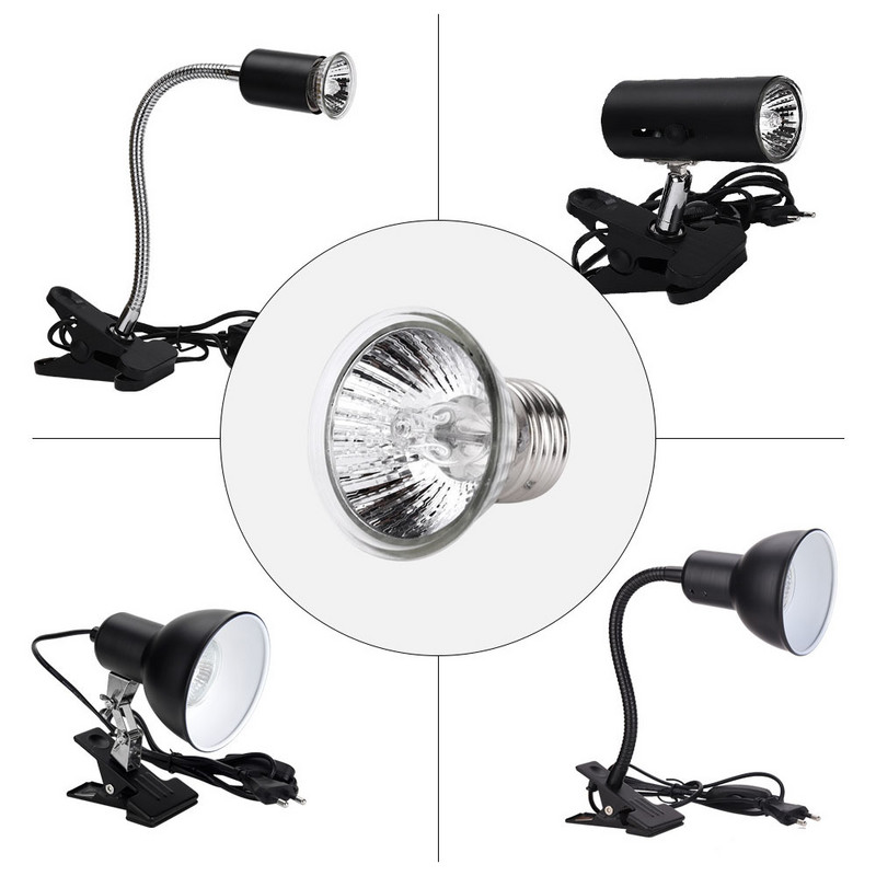 25/50/75W UVA UVB 3.0 rāpuļu lampas spuldze Bruņurupucis, sildošs UV gaismas spuldzes Apkures lampa Abinieki Ķirzakas Bruņurupucis