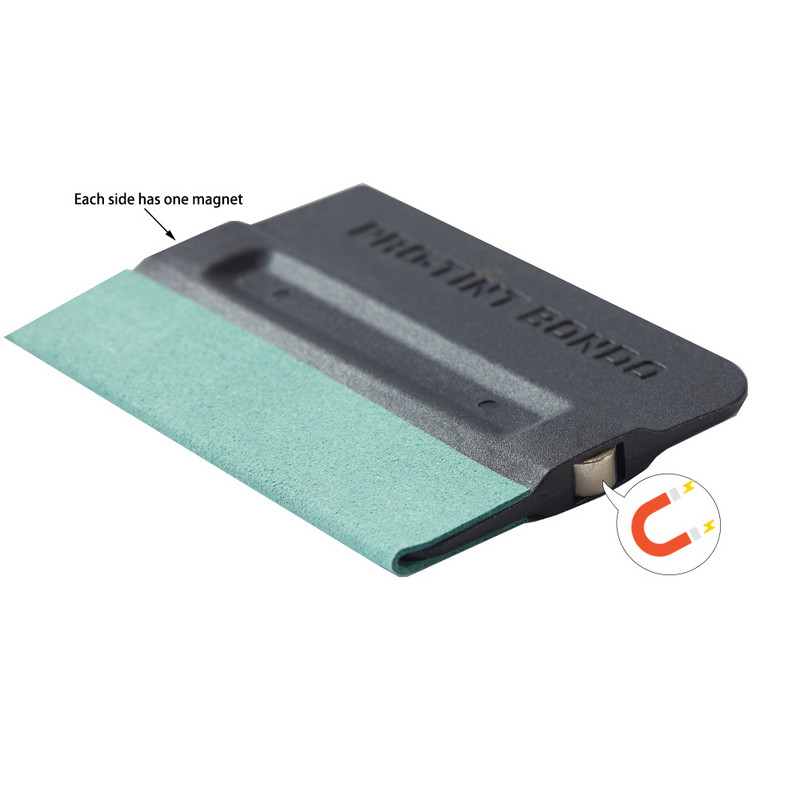 Alat za zatamnjivanje prozora automobila Magnetski brisač od ugljičnih vlakana Vinil omotač Antilop filc Strugač Brisač vjetrobranskog stakla za čišćenje auto stakla