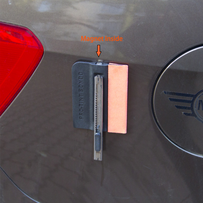 Alat za zatamnjivanje prozora automobila Magnetski brisač od ugljičnih vlakana Vinil omotač Antilop filc Strugač Brisač vjetrobranskog stakla za čišćenje auto stakla