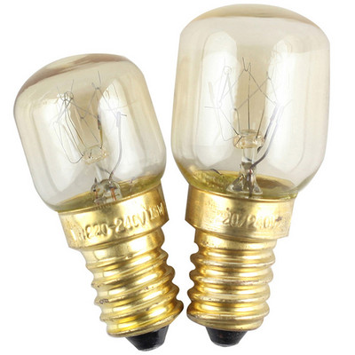 220V High Temperature Bulb 15W 25W E14 300 Degree Microwave Oven Light Bulb Tungsten Filament Steamer Lamp Bulbs Salt Light Bulb
