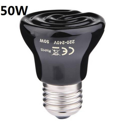 25W50W75W100W E27 toli infraraudonųjų spindulių keraminė naminių gyvūnėlių šildymo lempa Vėžlys Spider Ropliai Box Šildytuvas Šildytuvas Šilumos lemputė